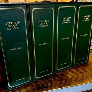 Coin sets of all nations Volume 1-4 151 card sets from the Franklin mint